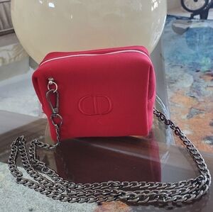 Christian Dior Red Chain Crossbody Bag